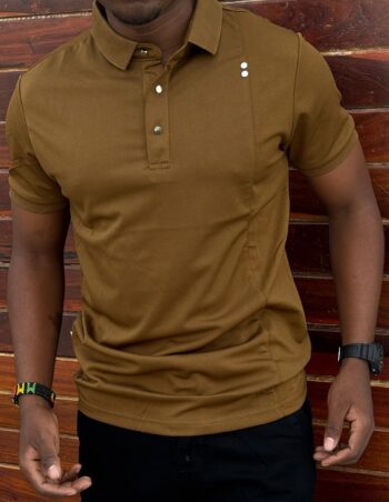 Classic Men T-shirt polo Dark green