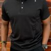 Classic Men T-shirt polo Dark green