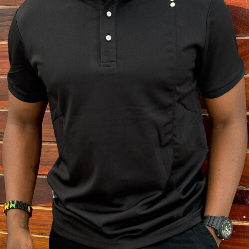 Classic Men T-shirt polo black